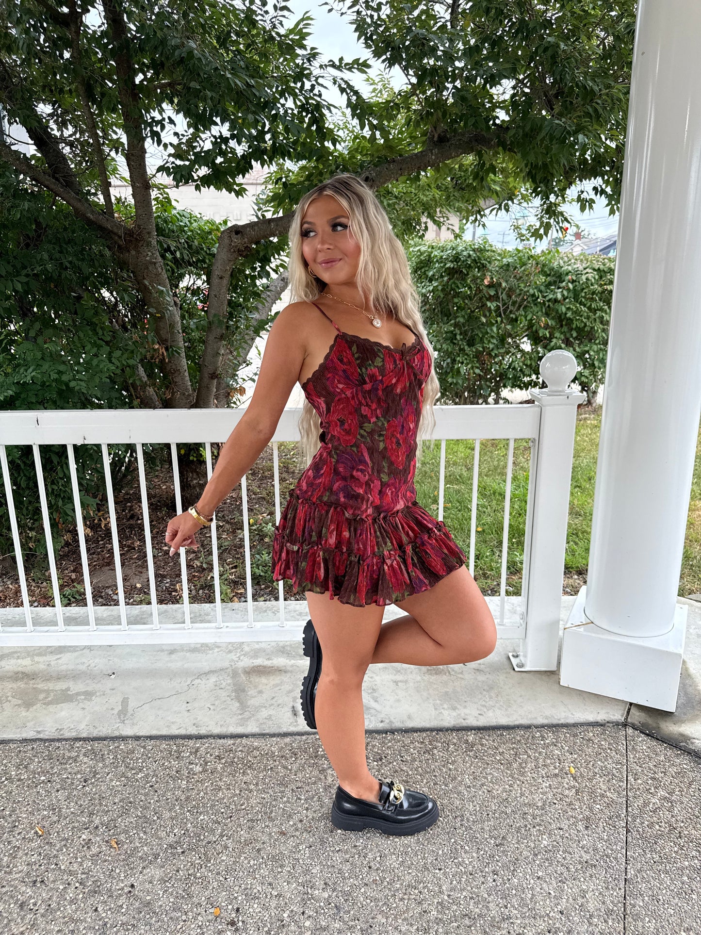 Fall Feelings Floral Dress