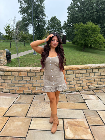 Sab Mini Dress in Brown