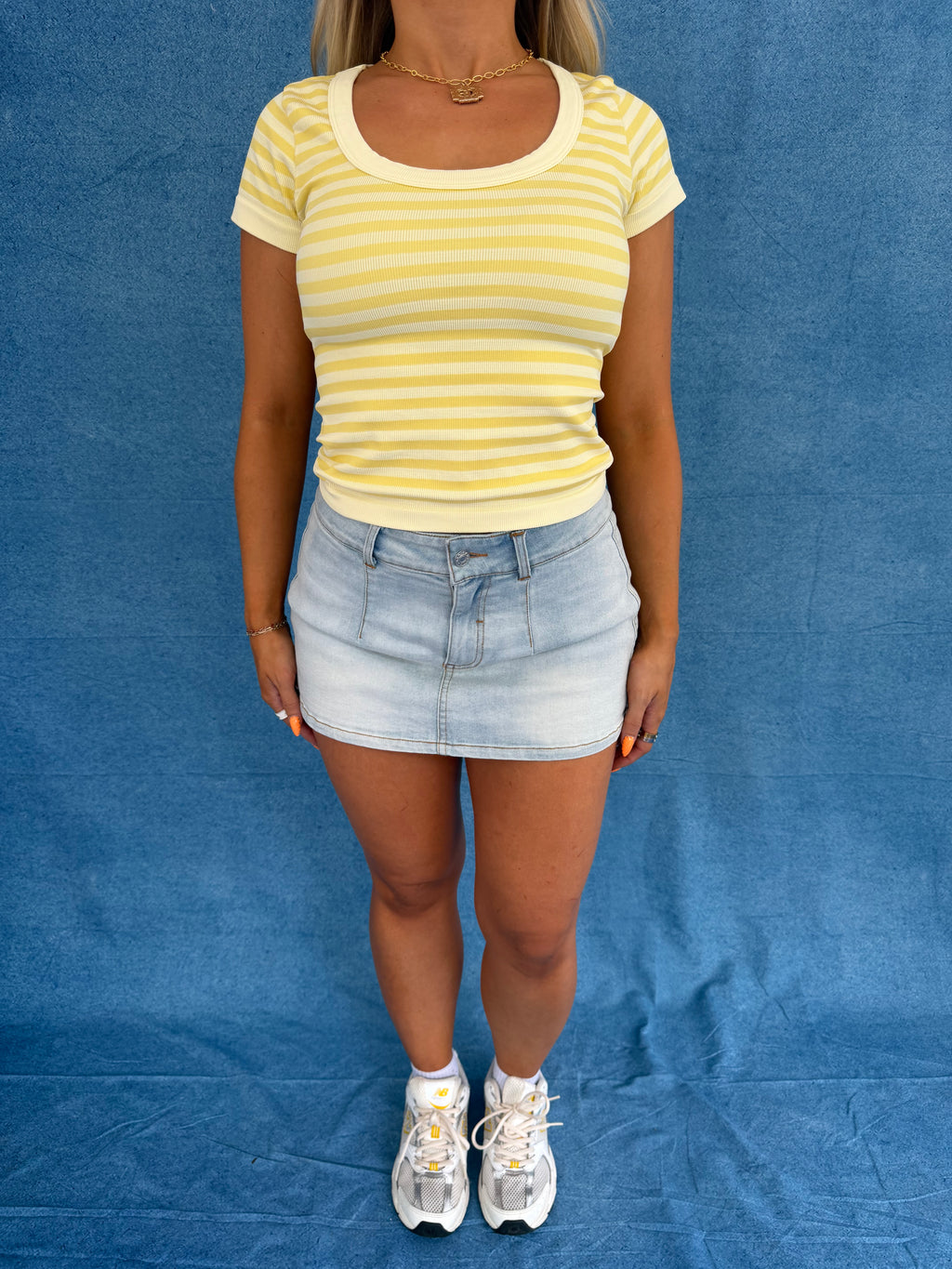 Sugar Scoop Tee in Banana