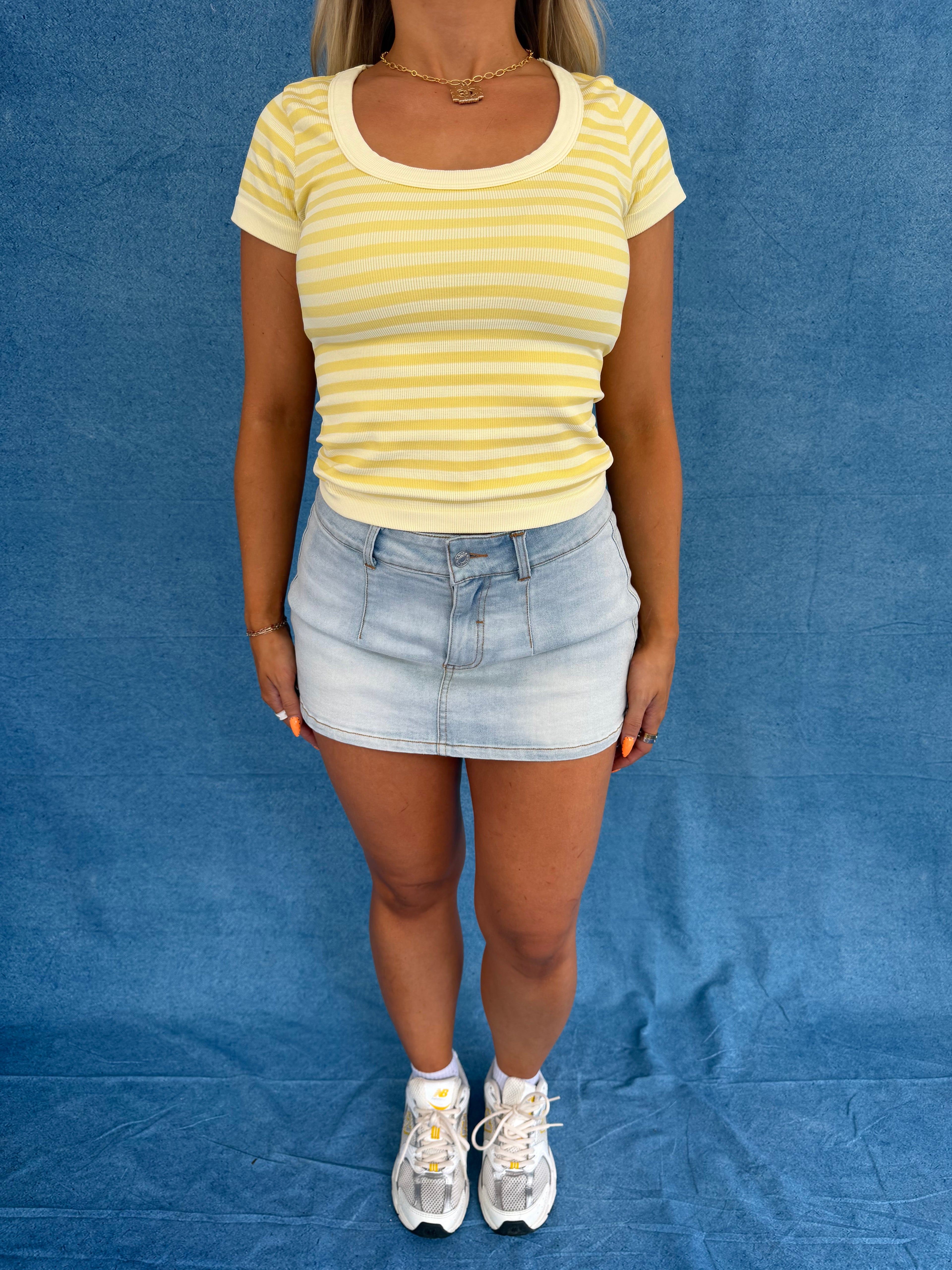 Sugar Scoop Tee in Banana