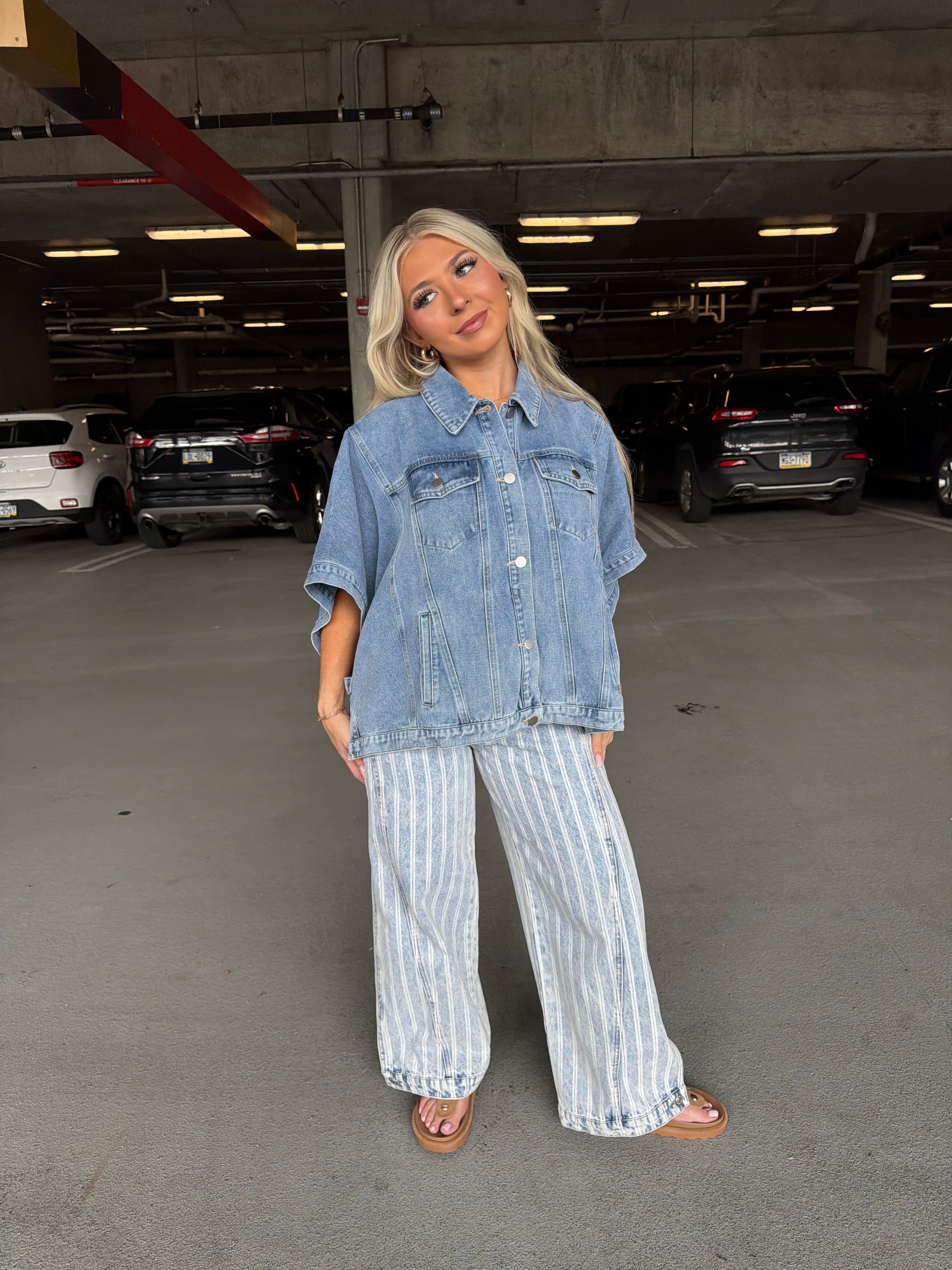 Denim Doll Cape Jacket