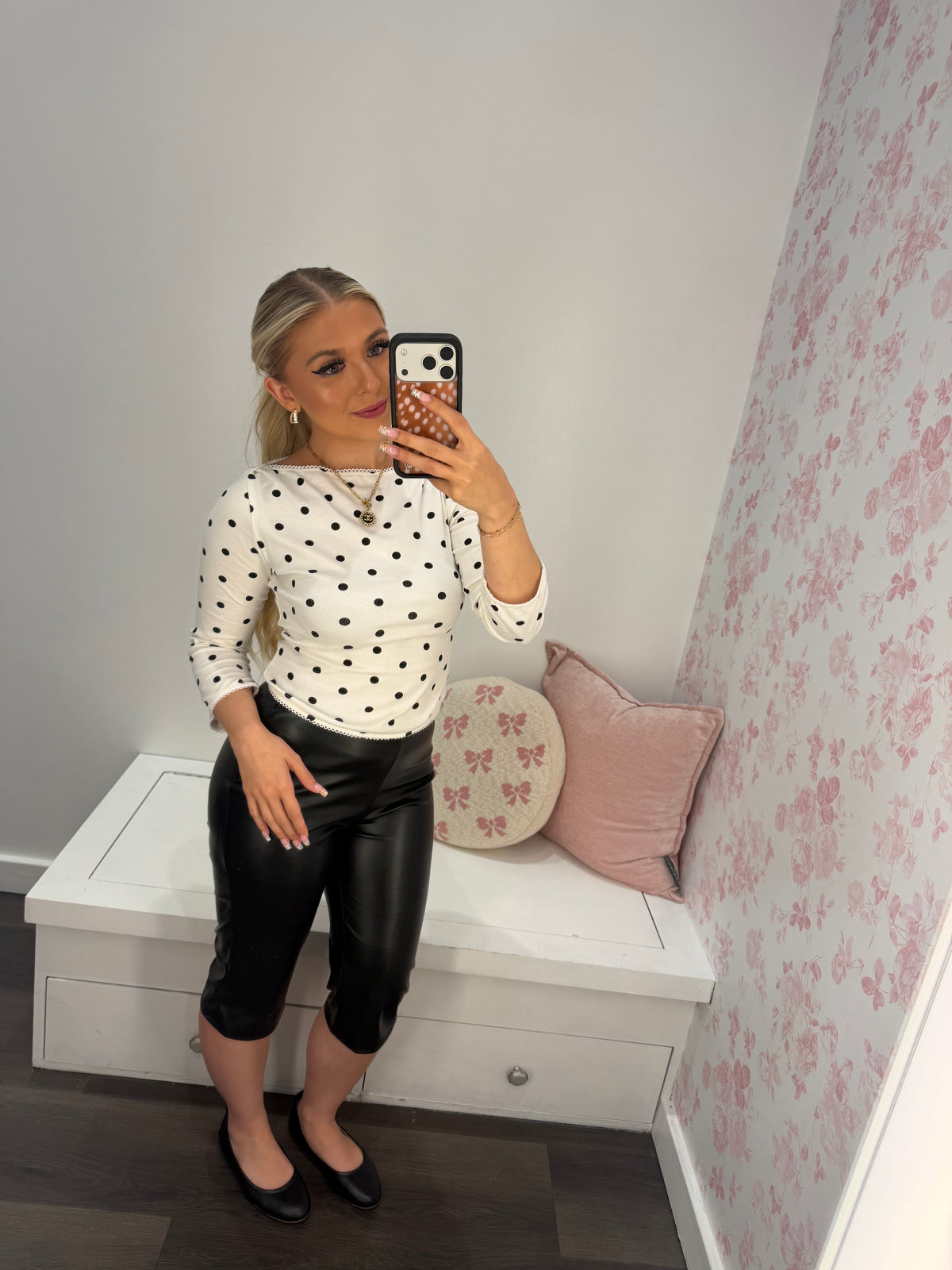 Radiate Polka Dots Top