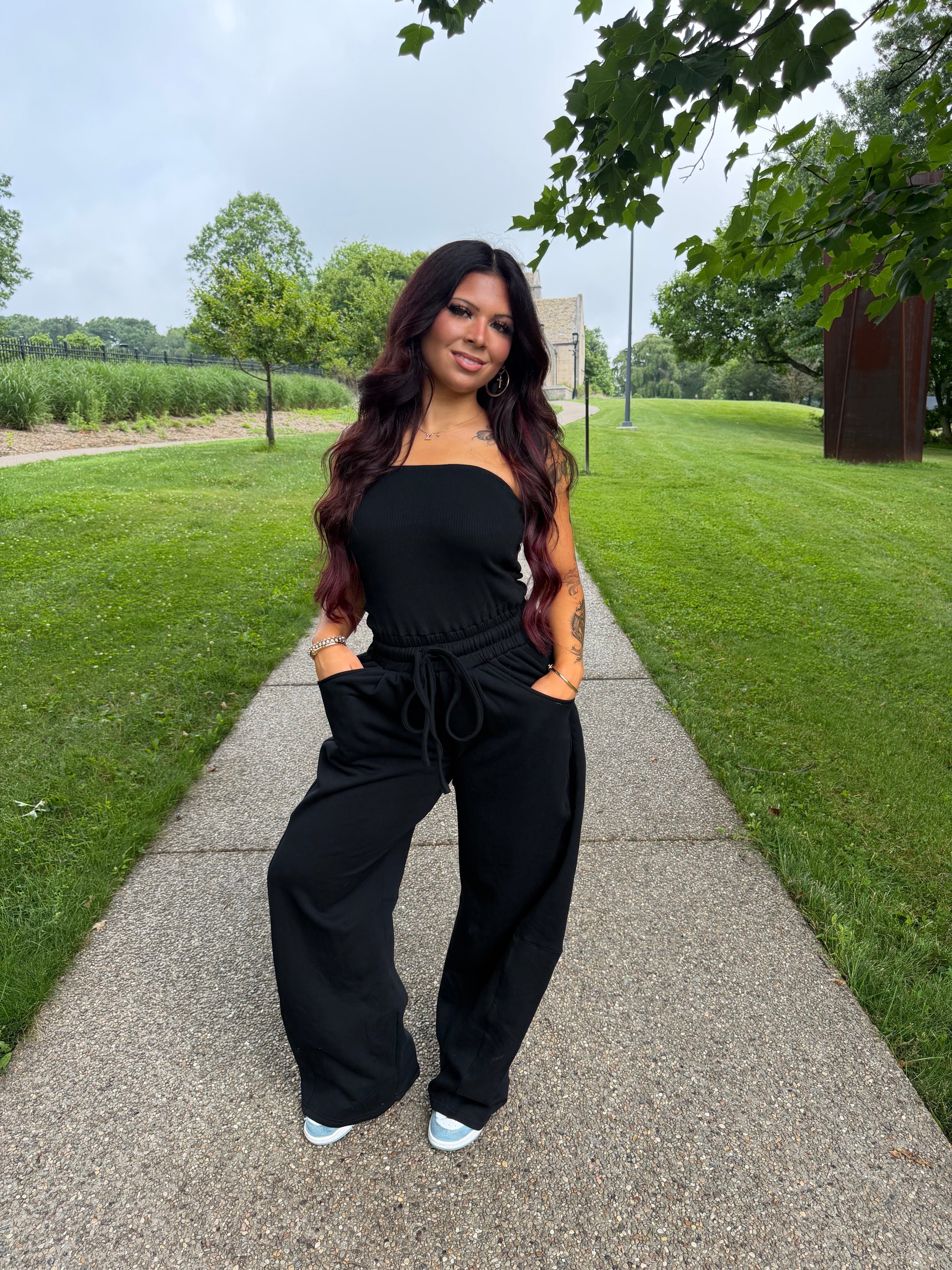 For The Errands Jumpsuit in Black