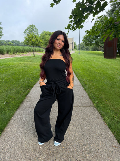 For The Errands Jumpsuit in Black
