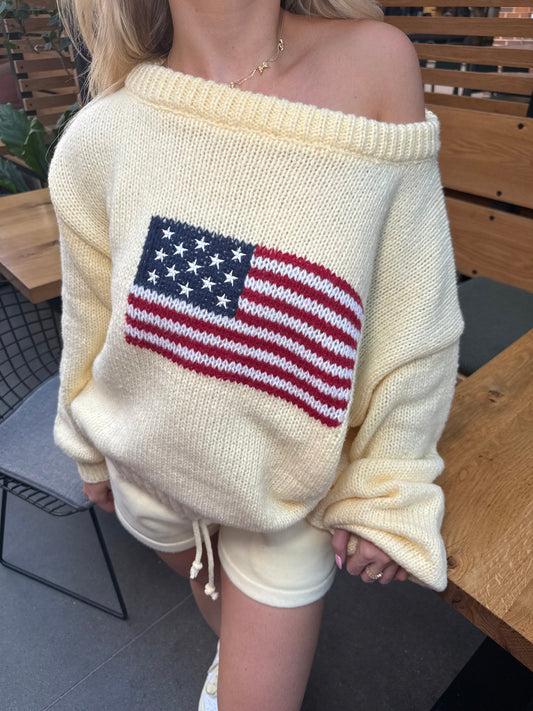Brandi Girl Yellow Flag Sweater