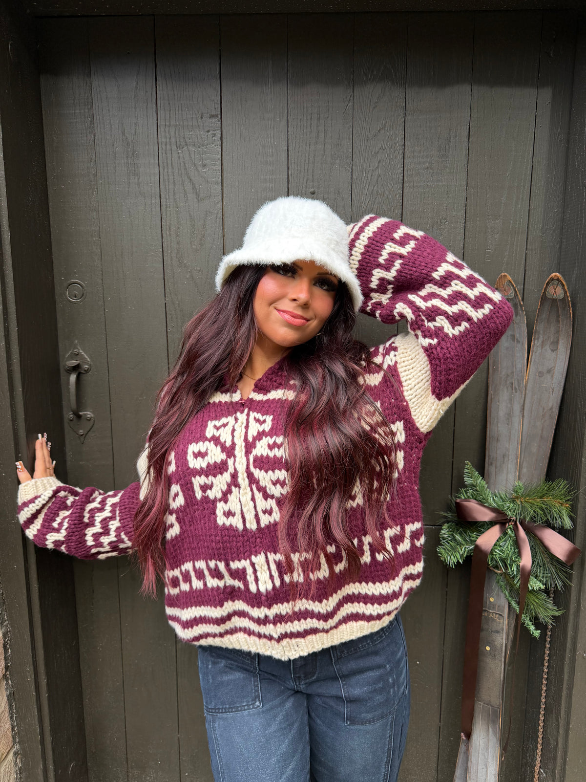 Warming Up Knit Zip Sweater