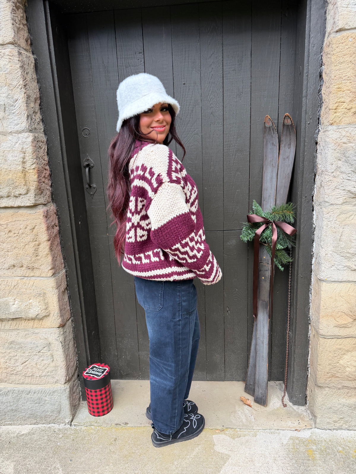Warming Up Knit Zip Sweater