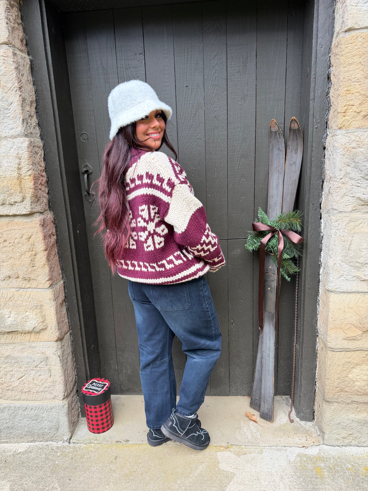 Warming Up Knit Zip Sweater