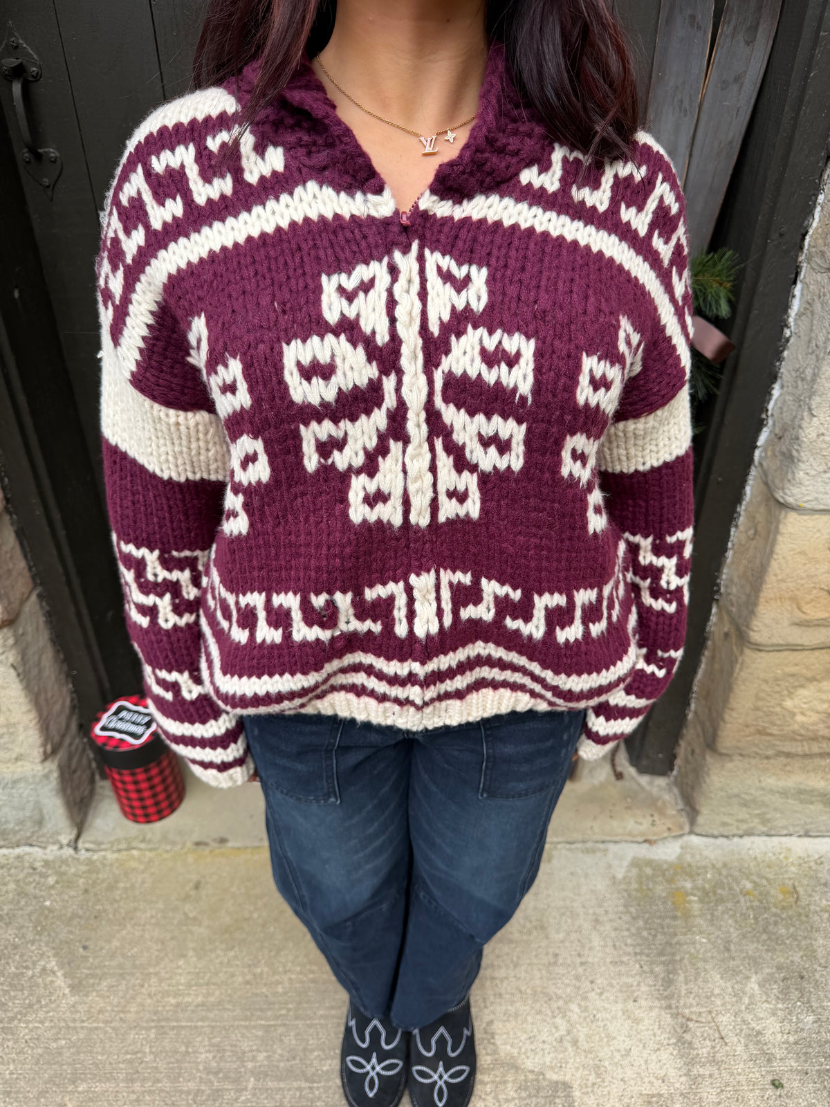 Warming Up Knit Zip Sweater