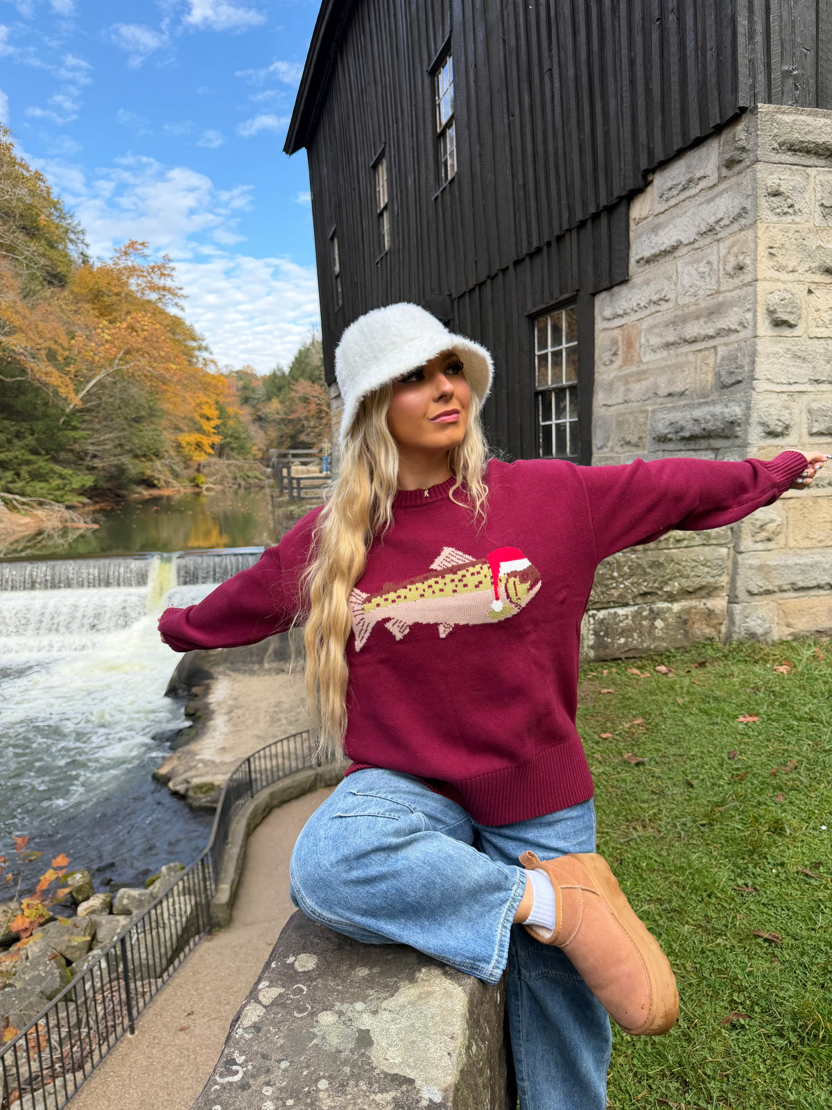 Festive Fish Sweater FINAL SALE