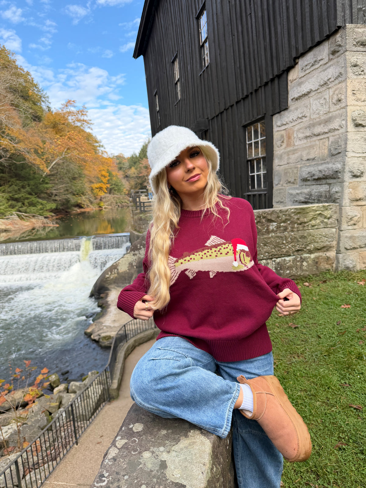Festive Fish Sweater FINAL SALE