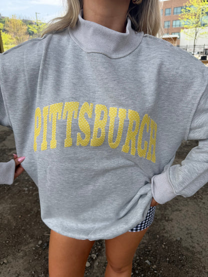 Pittsburgh Mockneck in Sunny Polka Dot