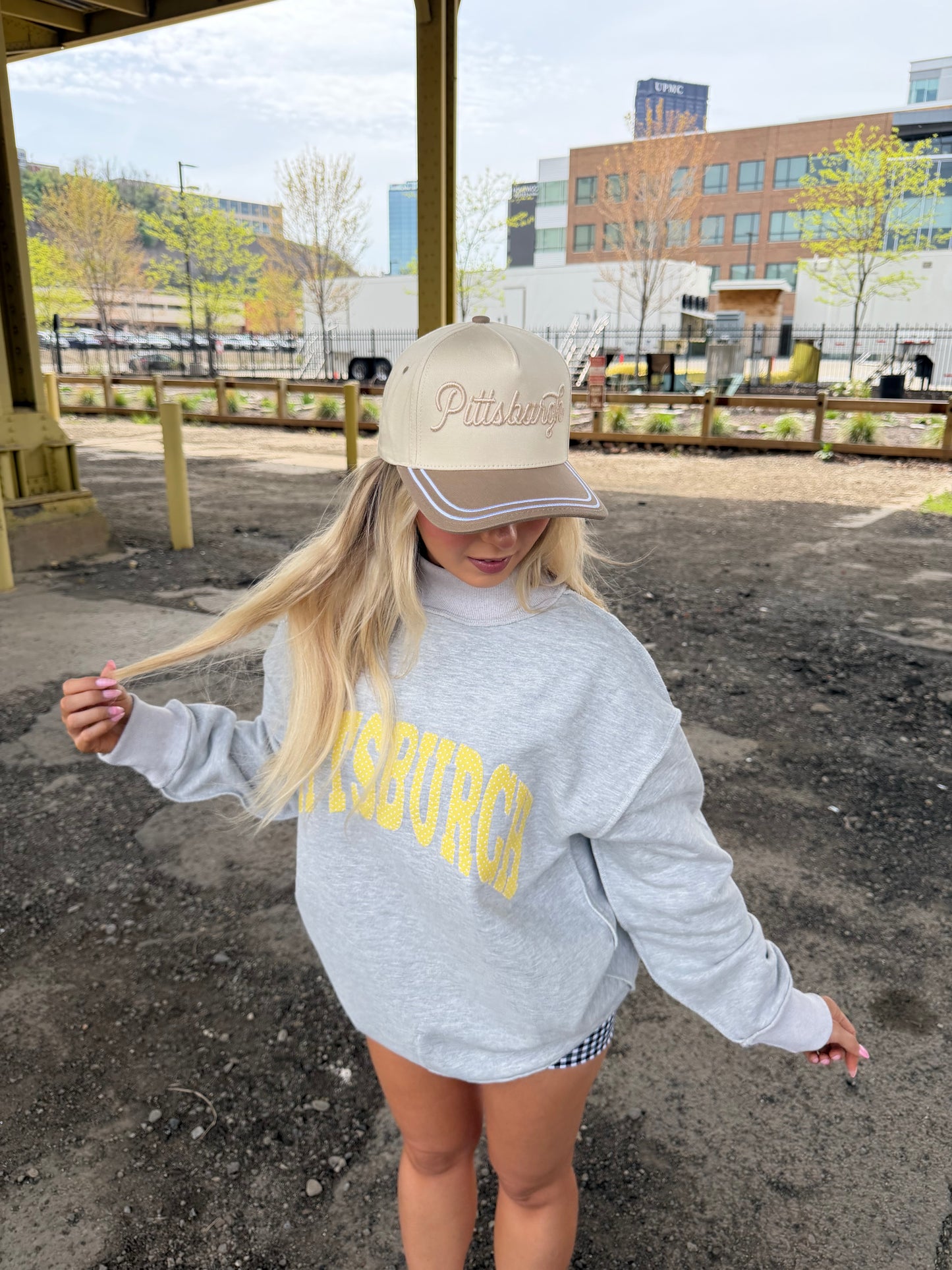 Pittsburgh Mockneck in Sunny Polka Dot