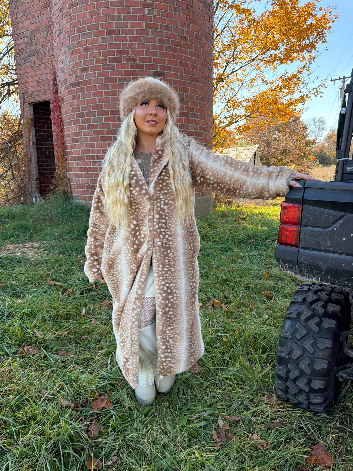 Deer Girl Maxi Fur Coat