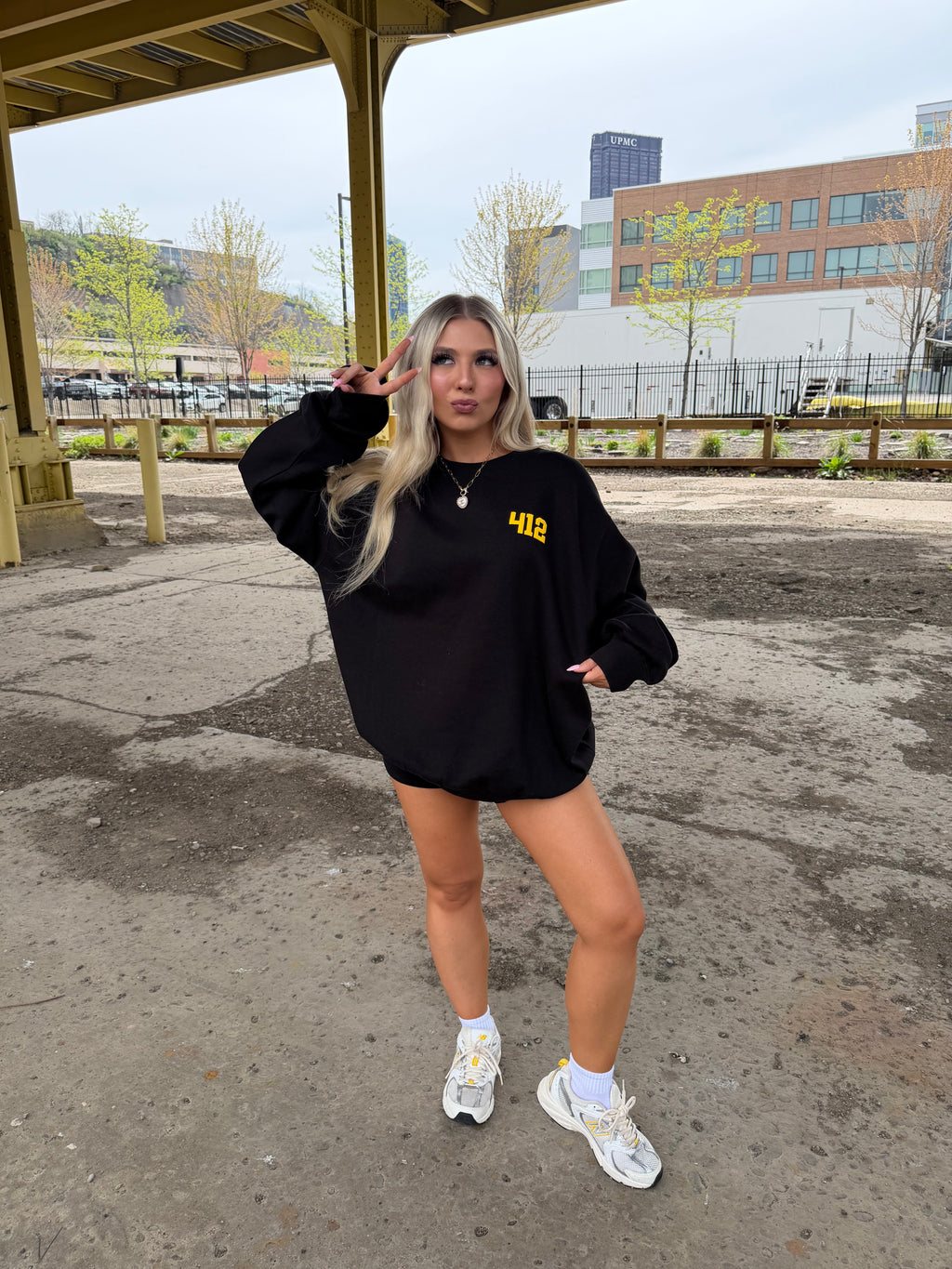 412, W/ Love PGH in Black/Yellow