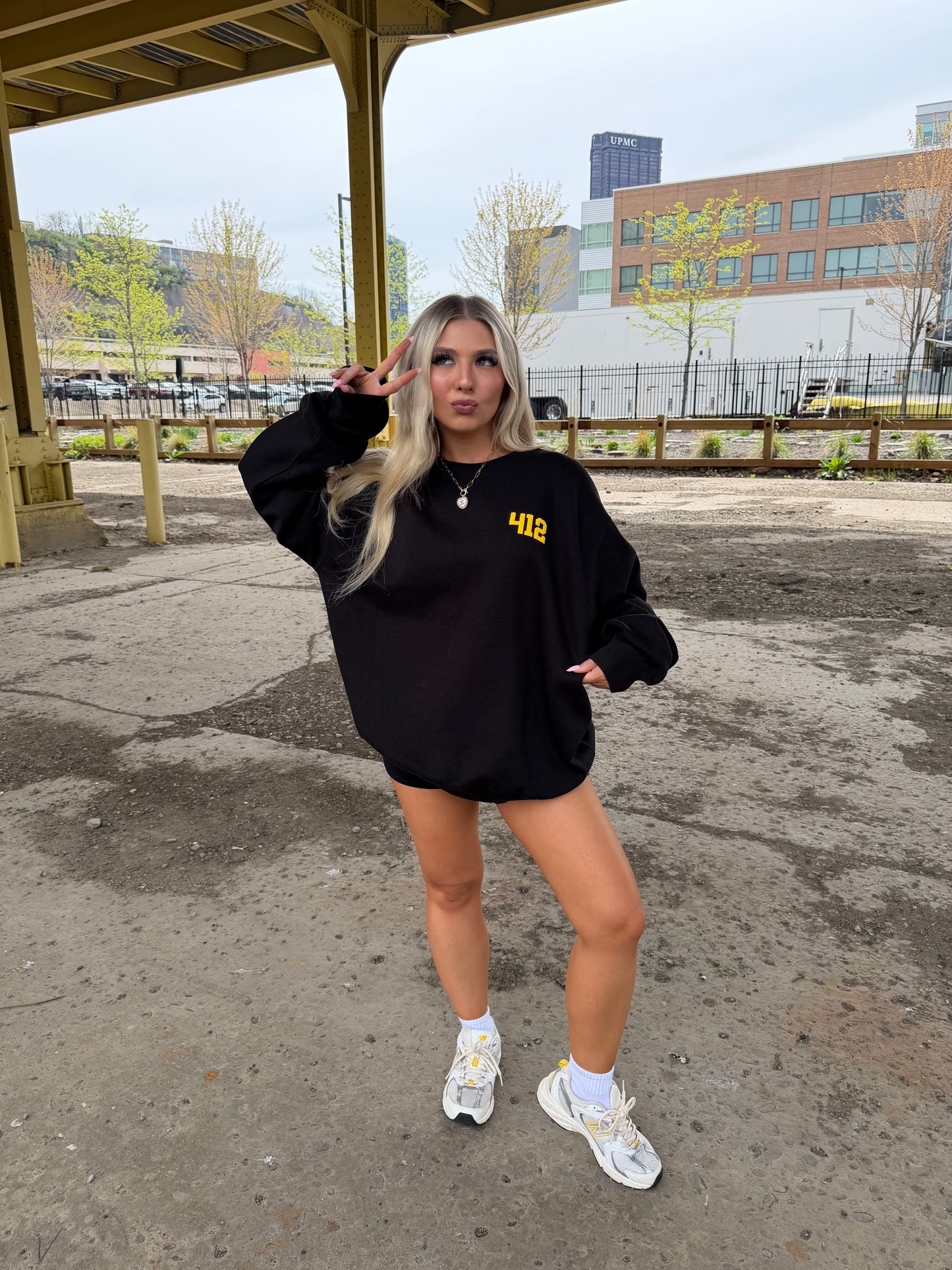 412, W/ Love PGH in Black/Yellow