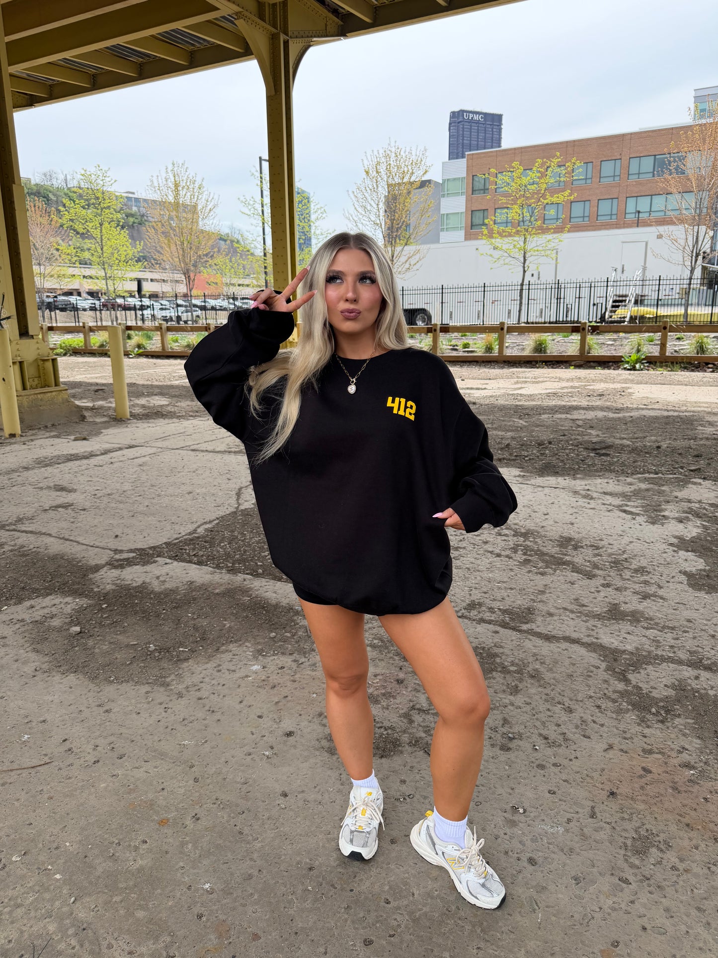 412, W/ Love PGH in Black/Yellow