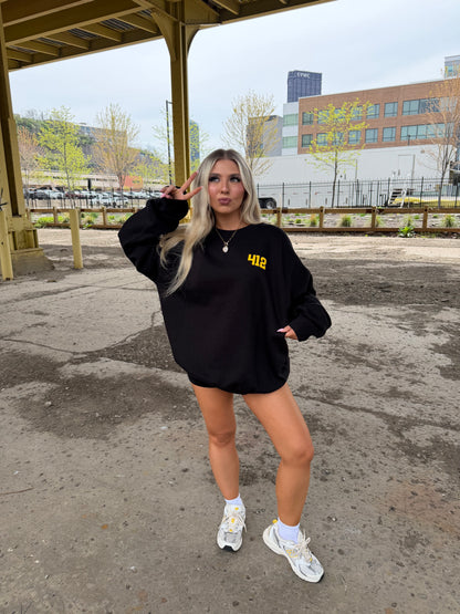 412, W/ Love PGH in Black/Yellow