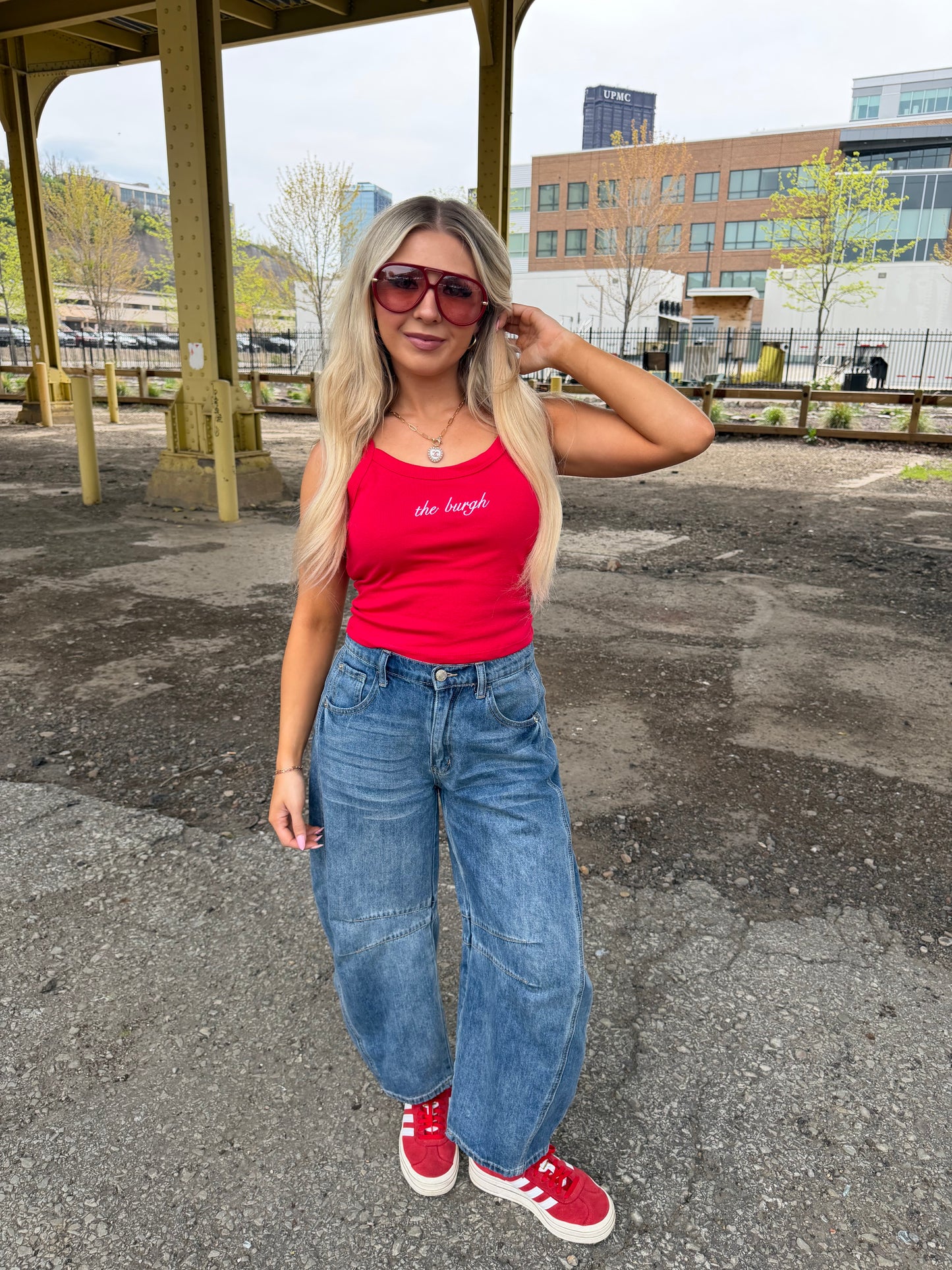 The Burgh Cami in Red