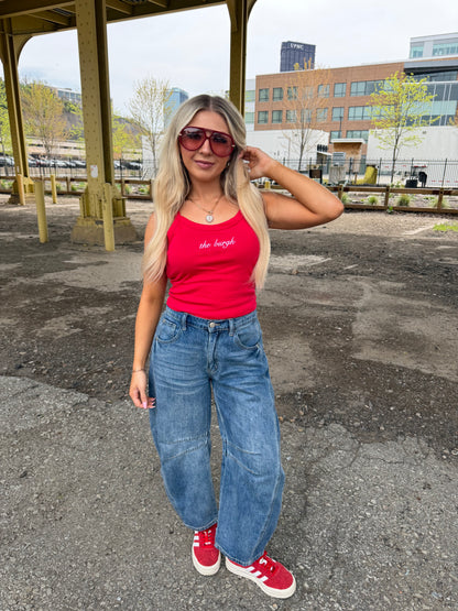 The Burgh Cami in Red