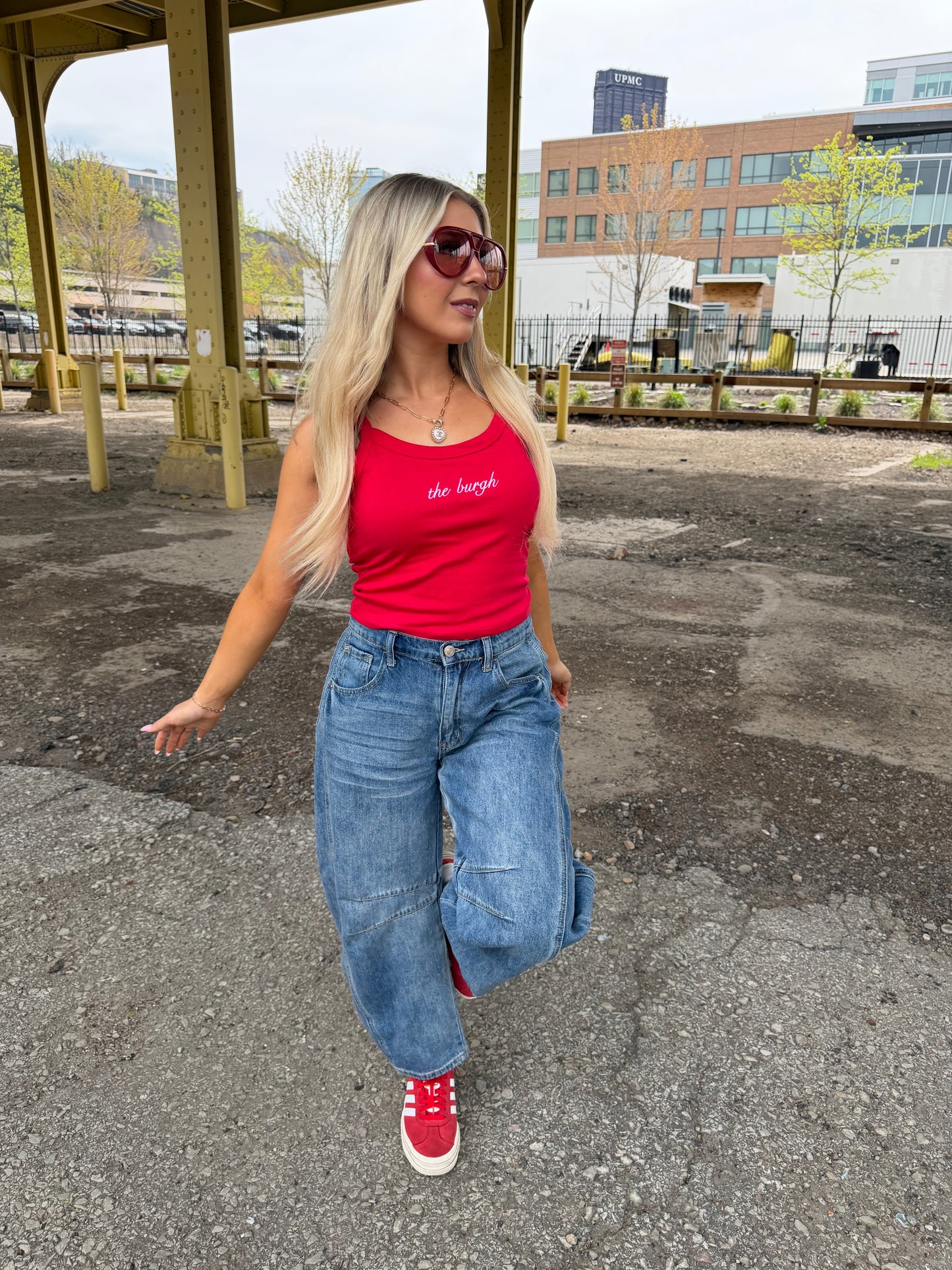 The Burgh Cami in Red