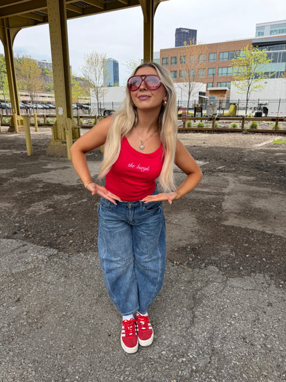 The Burgh Cami in Red