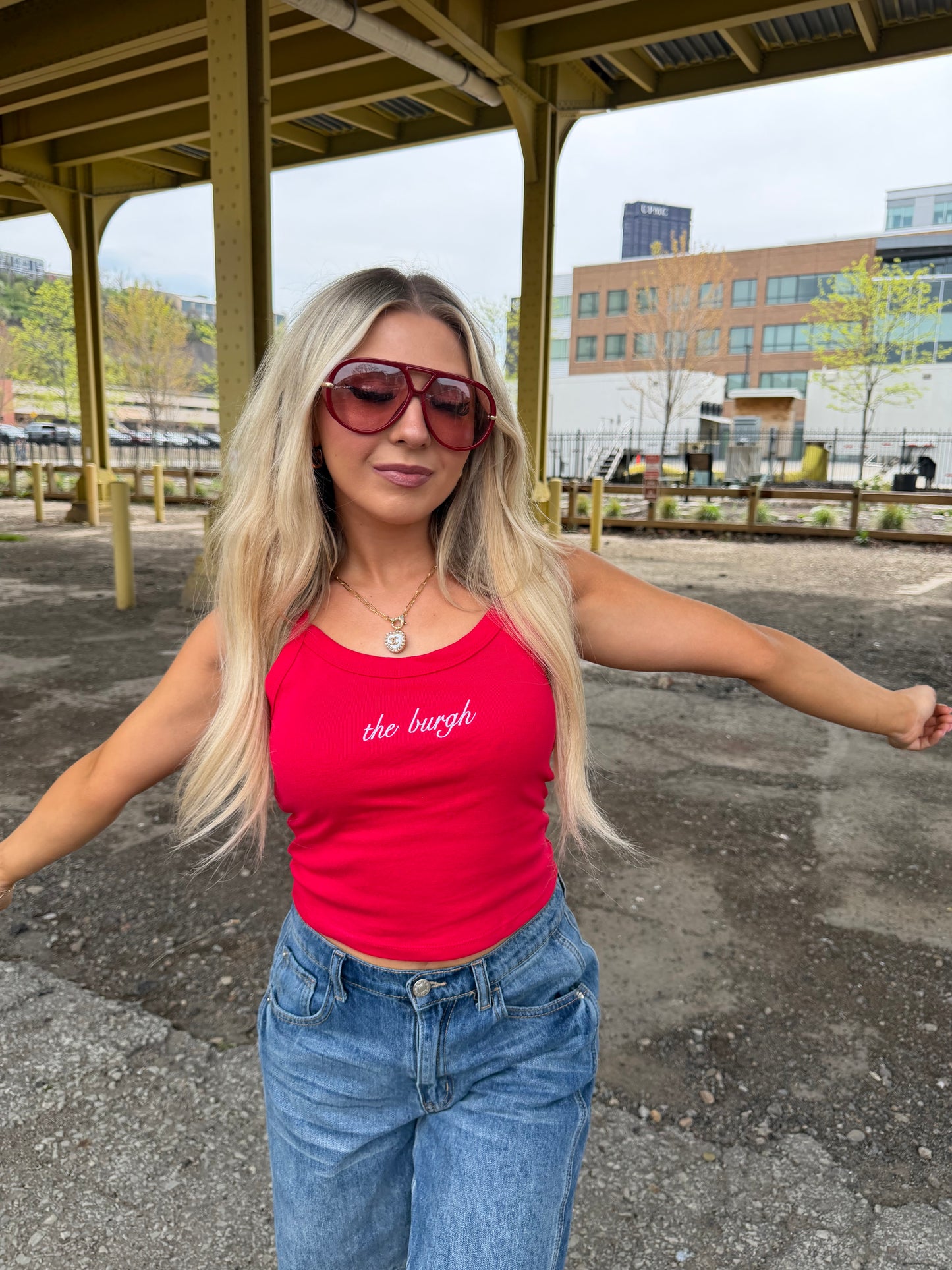 The Burgh Cami in Red