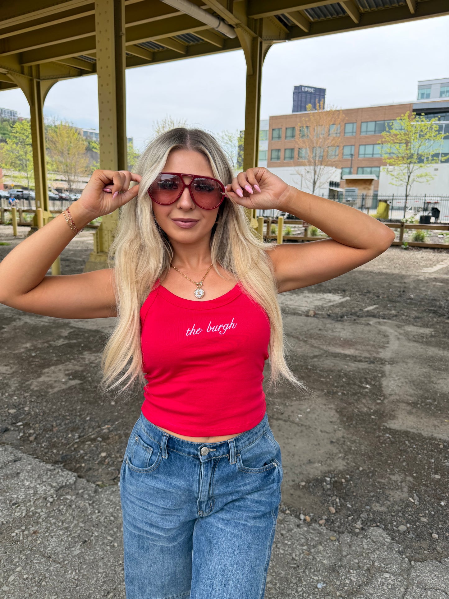 The Burgh Cami in Red