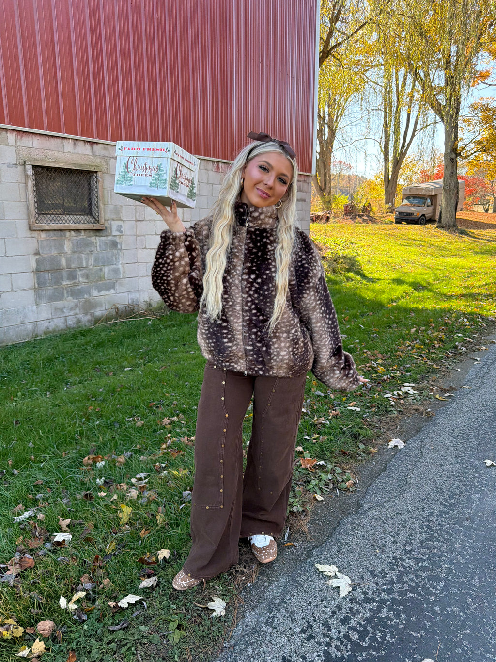 Pro Shop Fur Coat in Deep