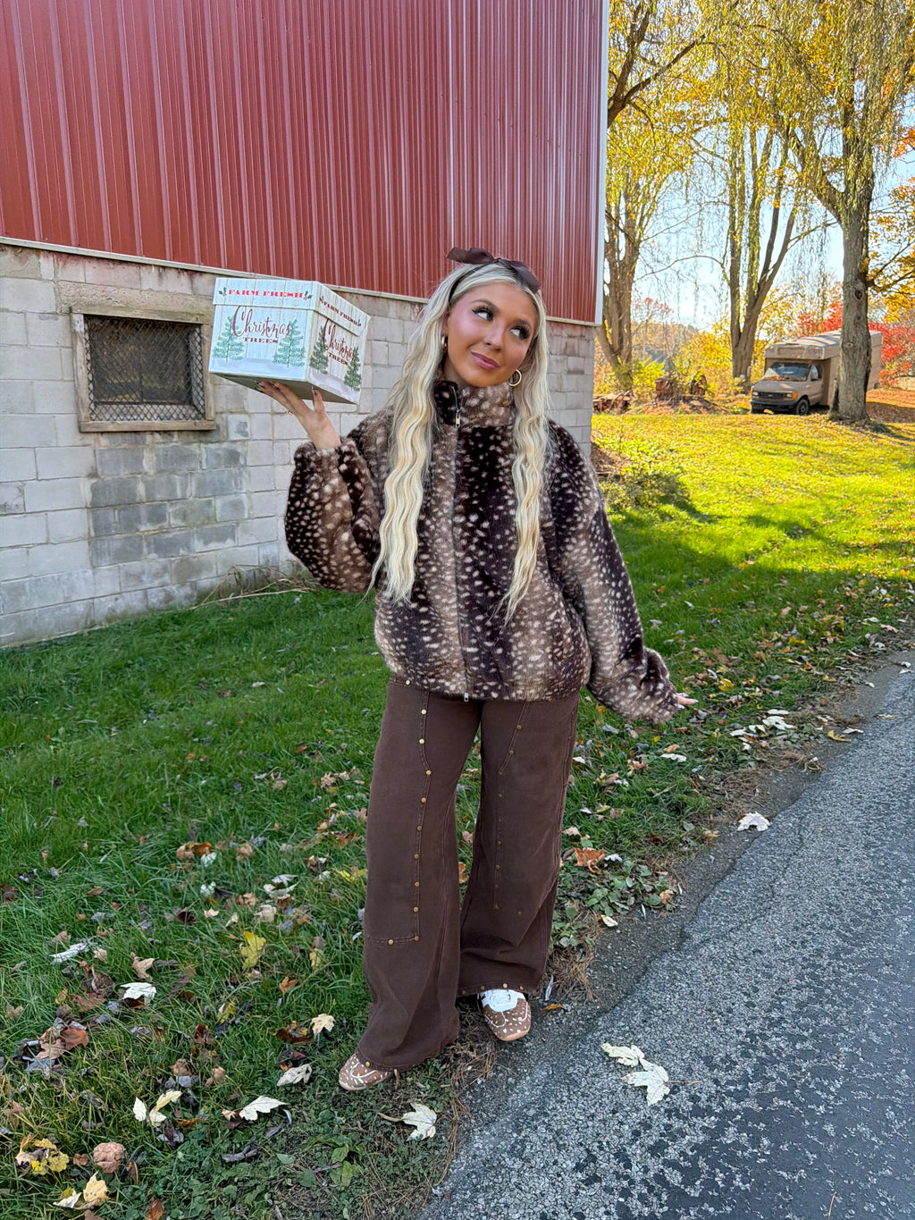 Pro Shop Fur Coat in Deep