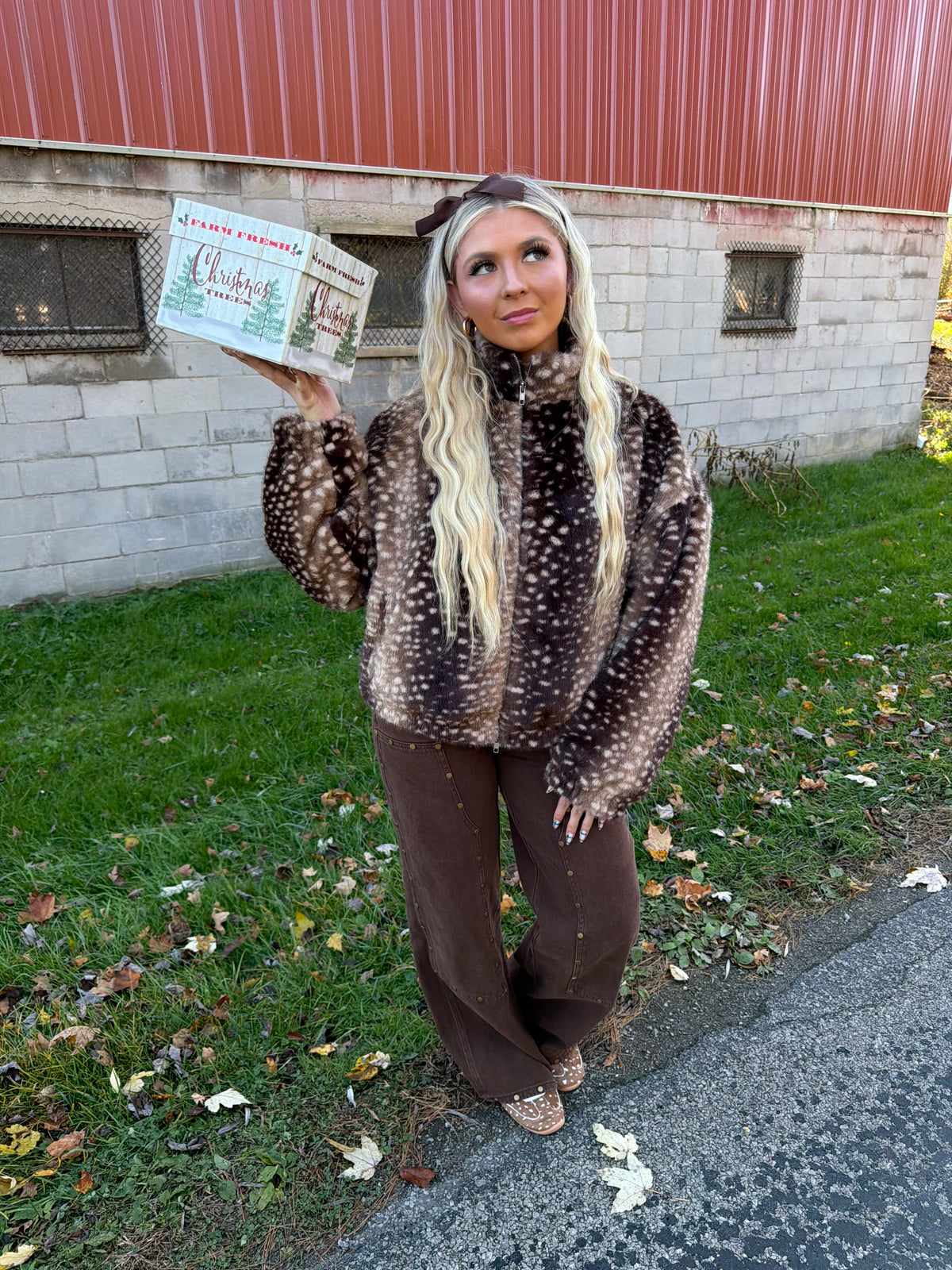 Pro Shop Fur Coat in Deep