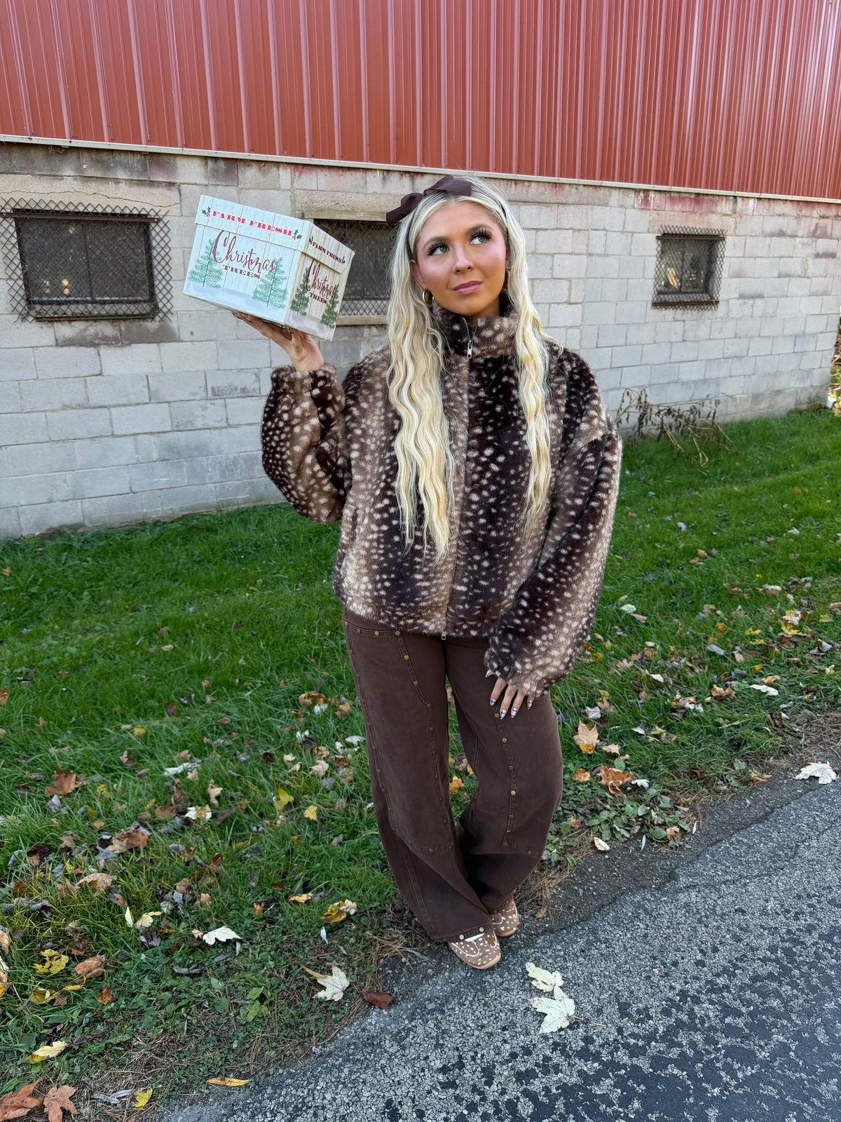 Pro Shop Fur Coat in Deep