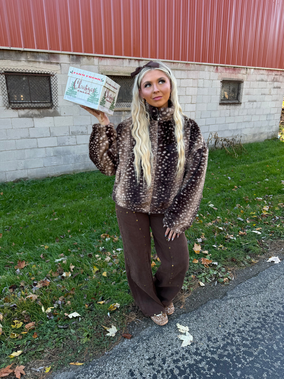 Pro Shop Fur Coat in Deep