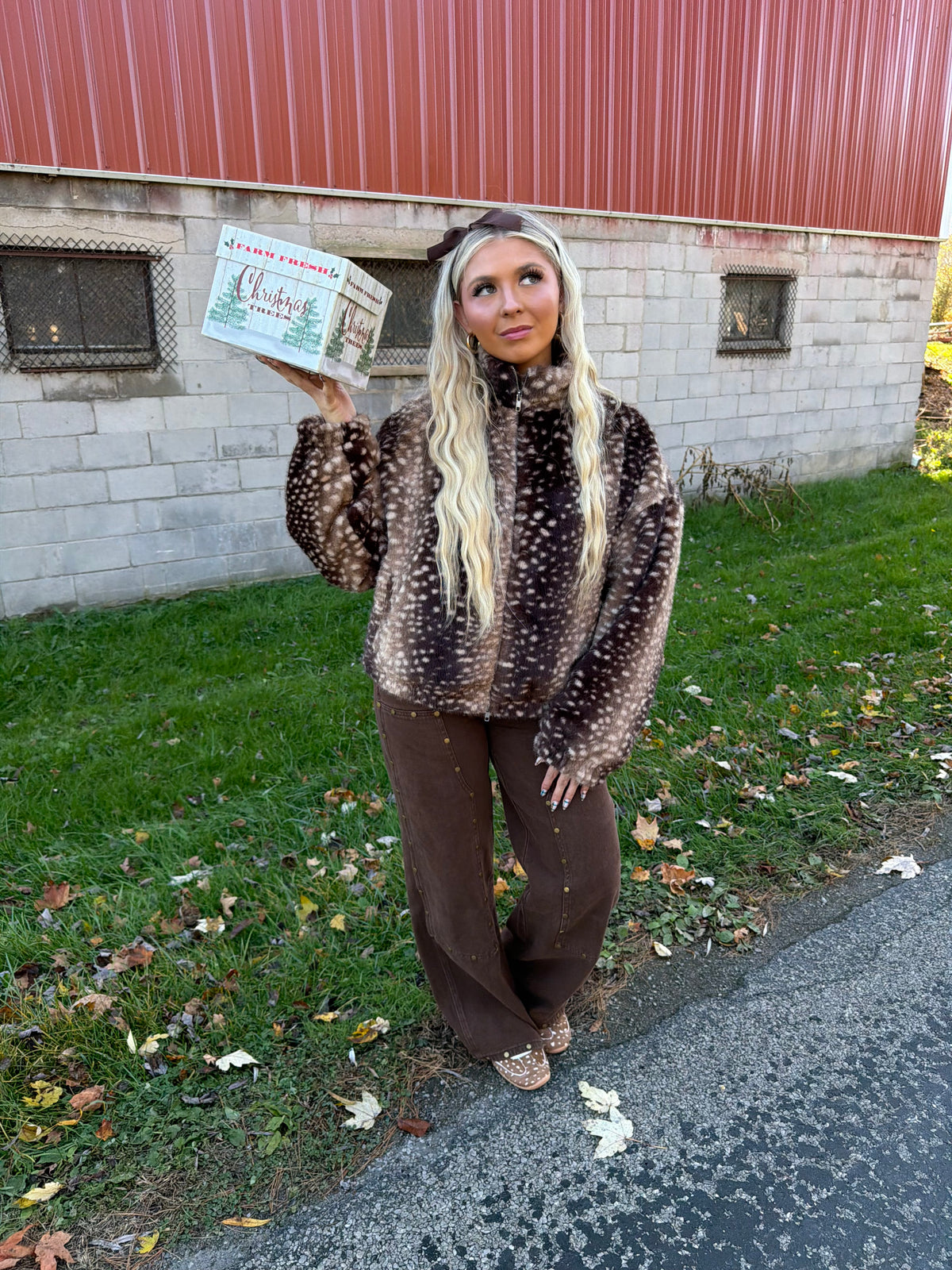 Pro Shop Fur Coat in Deep