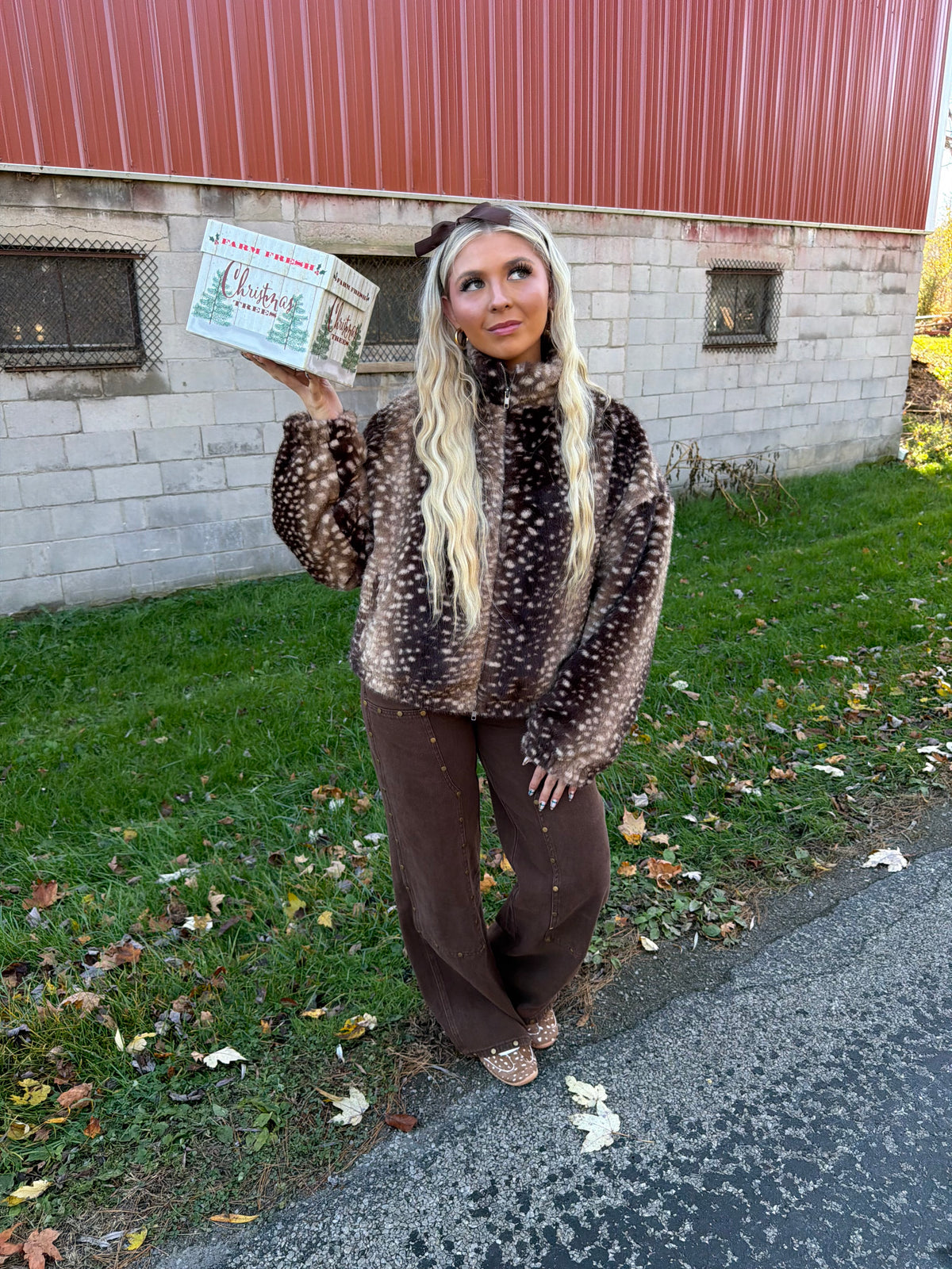 Pro Shop Fur Coat in Deep