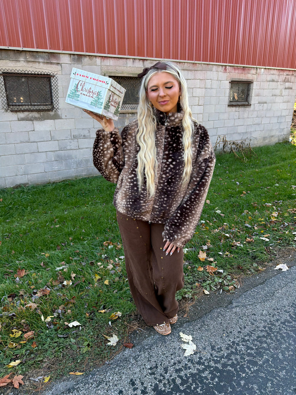 Pro Shop Fur Coat in Deep