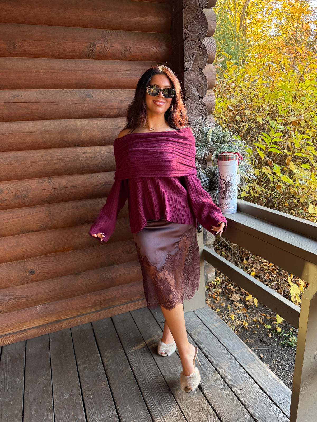 Brown Sugar Satin Skirt