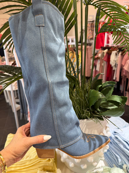 Pamela Dark Cowgirl Boots