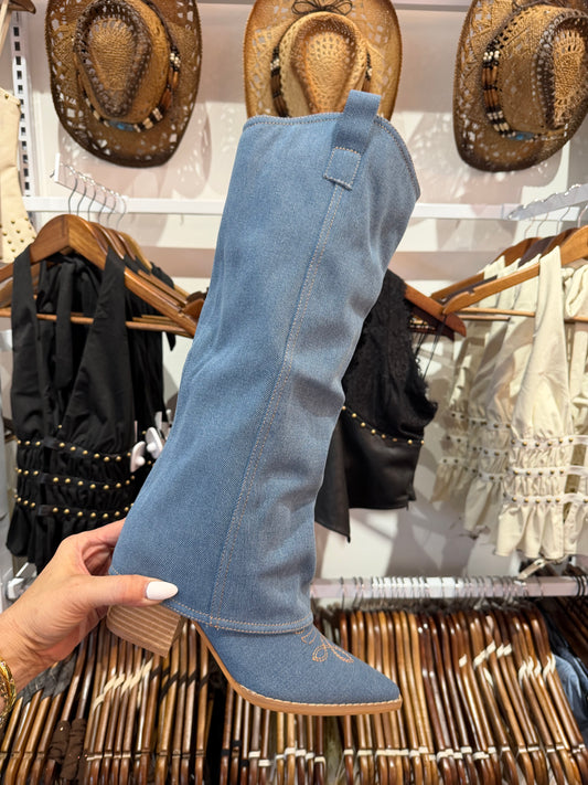 Pamela Dark Cowgirl Boots