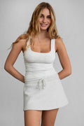 Continued Classic Tank in Heather White