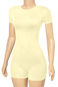 Cycling Romper in Yellow