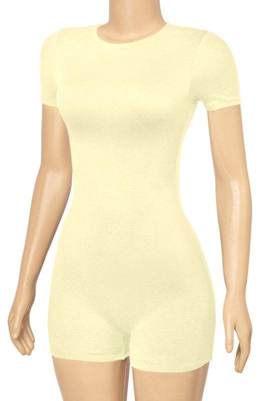 Cycling Romper in Yellow