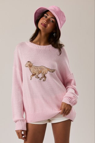 Golden Doggie Pink Sweater