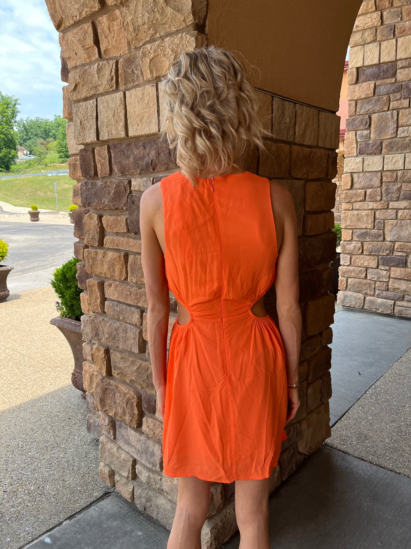 Rosalie Dress in Orange