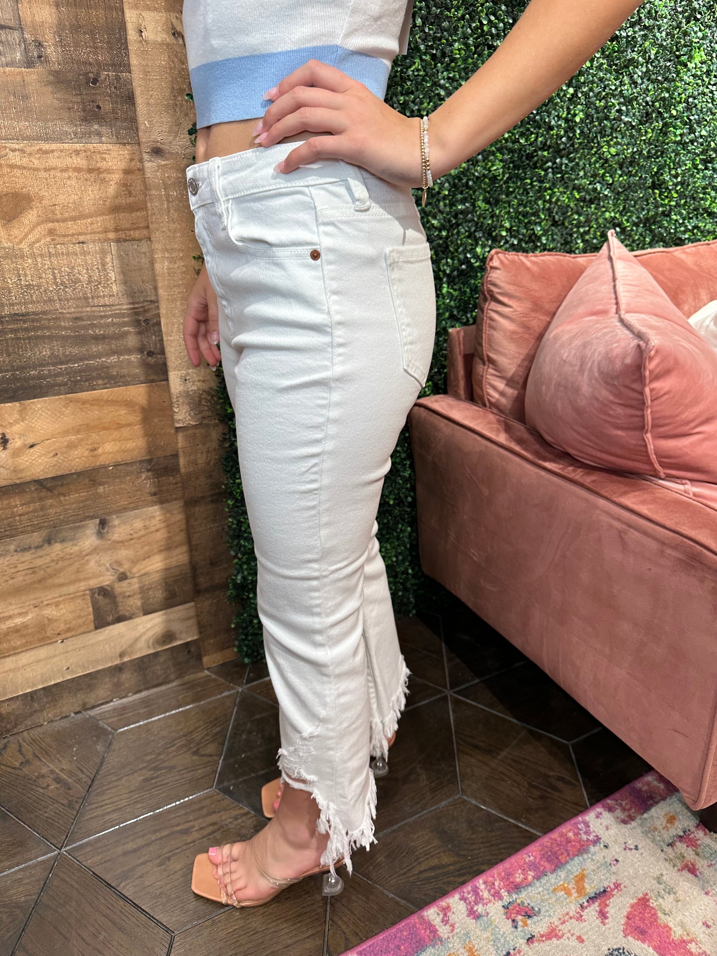On Trend White Jean
