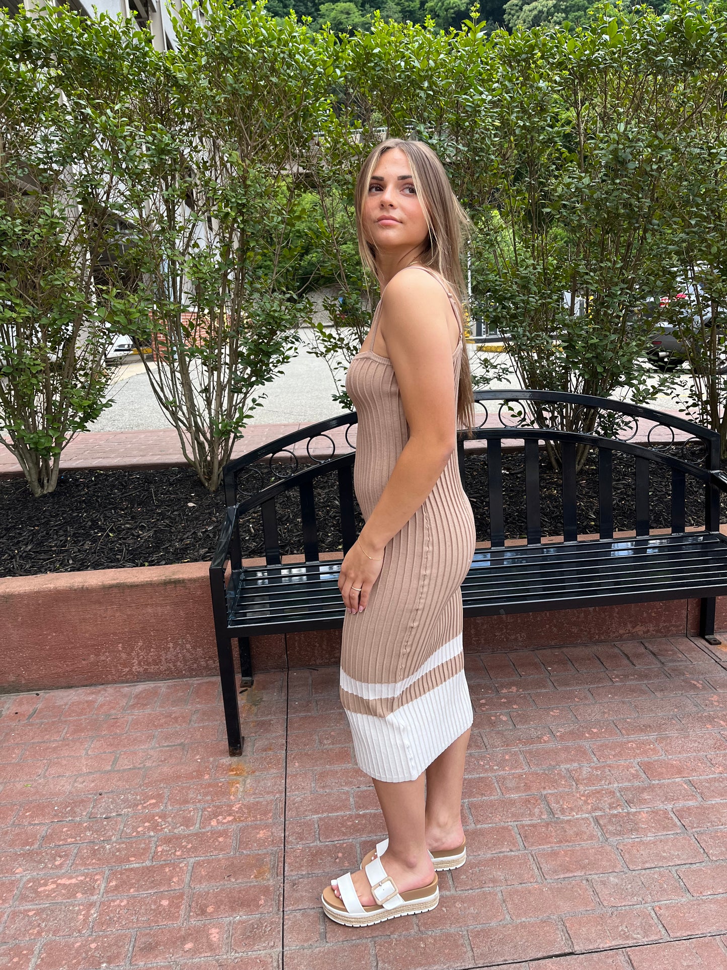 Totally Taupe Ribbed Maxi