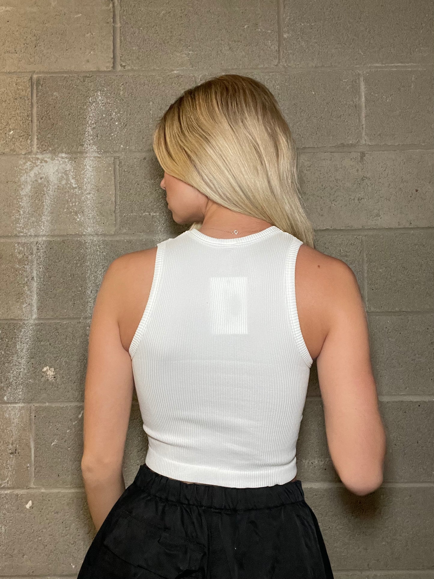 Tess Thick Tank in White