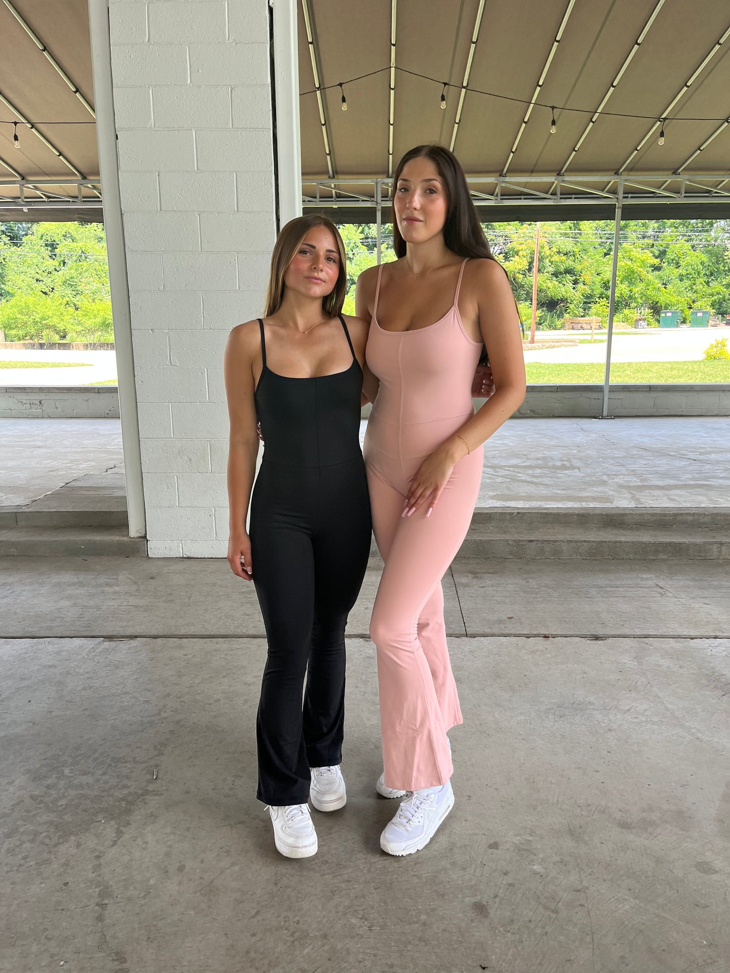 Fab Flare Soft Jumpsuit in Blush