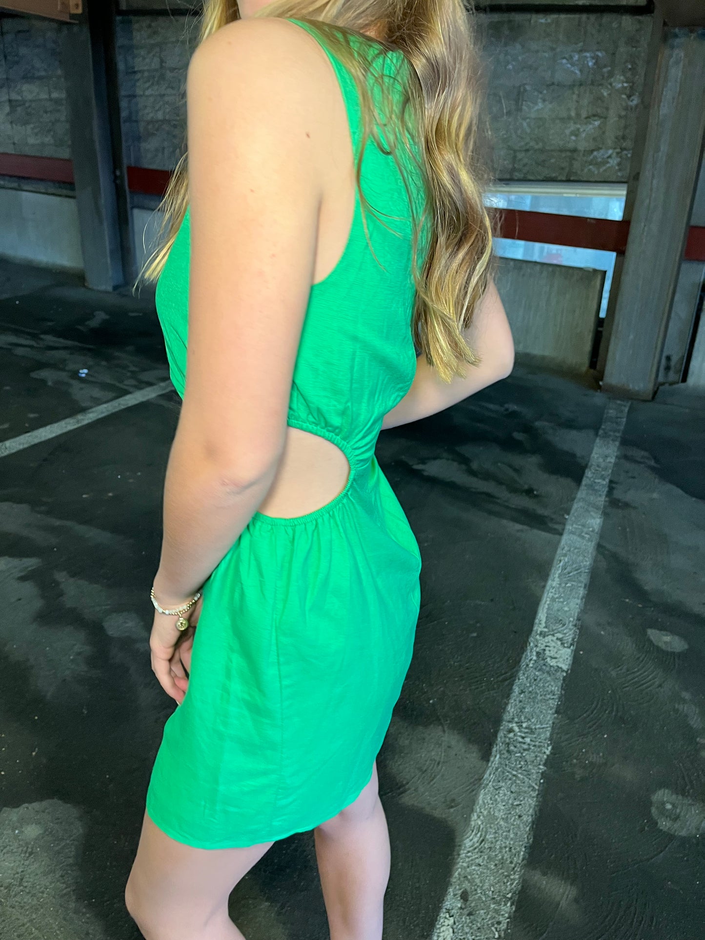 Rosalie Mini Dress in Green