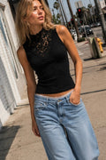 Mae Mockneck Tank in Black